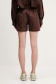 Odzież Sporty & Rich szorty bawełniane H&W Crest Poplin SH012612241BR03 brązowy
