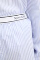 Sporty & Rich cotton shorts Serif Logo blue SH015612300ST08