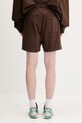 Clothing Sporty & Rich cotton shorts Riding Club Gym SH039612244BR03 brown