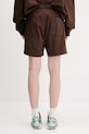 Одежда Хлопковые шорты Sporty & Rich Riding Club Gym SH039612244BR03 коричневый