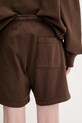 Хлопковые шорты Sporty & Rich Riding Club Gym SH039612244BR03 коричневый