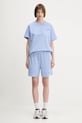 Памучен къс панталон Sporty & Rich Sr Sport Gym SH039612304BL59 син