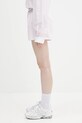 Памучен къс панталон Sporty & Rich Serif Logo Oxford SH015620300ST64 розов SS25