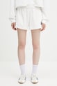 Sporty & Rich szorty bawełniane H&W Crest Embroidered Disco bawełna biały SH037620241WH01