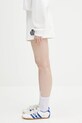 Sporty & Rich szorty bawełniane H&W Crest Embroidered Disco SH037620241WH01 biały SS25