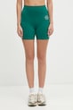 Sporty & Rich szorty sportowe Srhwc Biker z elastanem zielony SH003621305GR03