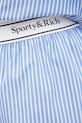 Sporty & Rich szorty bawełniane Italic Logo Boxer niebieski SH015621300ST08