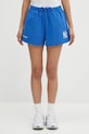Sporty & Rich szorty bawełniane Yankees Serif Disco gładkie niebieski SH037623631BL120