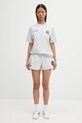 Sporty & Rich szorty bawełniane Yankees Serif Disco SH037623659GY03 szary
