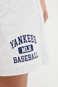 Sporty & Rich szorty bawełniane Yankees Ivy Gym szary SH039623660GY03