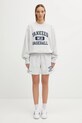 Sporty & Rich szorty bawełniane Yankees Ivy Gym SH039623660GY03 szary