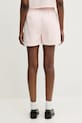 Дрехи Памучен къс панталон Maison Kitsuné Baby Fox Patch Regular MW01113KM0325 розов