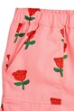 Dievča Detské bavlnené šortky Mini Rodini Roses 2513011328 ružová