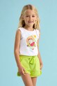 Дитячі бавовняні шорти Mayoral casual зелений 607.6P.Mini.PPYA