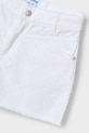 Mayoral pantaloni scurți din bumbac pentru copii alb 3205.6J.Mini.PPYA