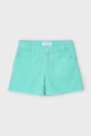Дитячі бавовняні шорти Mayoral 3205.6J.Mini.PPYA бірюзовий SS25