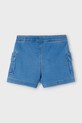 Детские джинсовые шорты Mayoral cargo 3207.6L.Mini.PPYA голубой SS25