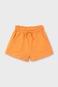 Mayoral pantaloni scurți din bumbac pentru copii casual portocaliu 6219.8C.Junior.PPYA
