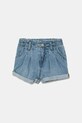 Levi's pantaloni scurți din denim pentru copii PLEAT PAPER BAG SHORT casual albastru 1EM255