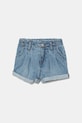 Παιδικό σορτς τζιν Levi's PLEAT PAPER BAG SHORT casual μπλε 1EM255