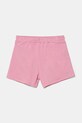 Детски памучен къс панталон Guess трикотаж розов J5GD38.KCRP0.PPYA