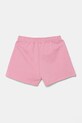 Детски памучен къс панталон Guess J5GD38.KCRP0.PPYA розов SS25
