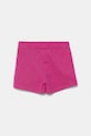 Guess pantaloni scurți din bumbac pentru copii K5GD08.KA6R4.PPYA roz SS25