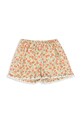 Konges Sløjd pantaloni scurți din bumbac pentru copii VERBENA SHORTS GOTS KS102298 portocaliu SS25