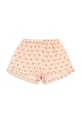 Konges Sløjd pantaloni scurți COCO SHORTS GOTS bumbac portocaliu KS103206