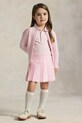 Polo Ralph Lauren pantaloni scurți din bumbac pentru copii casual roz 312964206001