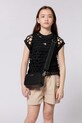 Detské krátke nohavice Dkny pletenina béžová D62268.114.150
