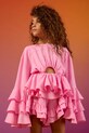 Dětské kraťasy Pinko látka růžová KFBE005.0.VI024