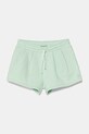 Детские хлопковые шорты United Colors of Benetton casual зелёный 3J70G901R.P.Seasonal
