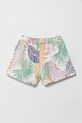 Дитячі бавовняні шорти United Colors of Benetton 35UJC903F.G.Seasonal помаранчевий SS25