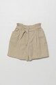 United Colors of Benetton pantaloni scurți de in pentru copii casual bej 43WBC902D.G.Seasonal
