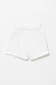 United Colors of Benetton pantaloni scurți de in pentru copii 43WBG902G.P.Seasonal alb SS25