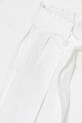 Fete United Colors of Benetton pantaloni scurți de in pentru copii 43WBG902G.P.Seasonal alb