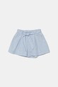 United Colors of Benetton pantaloni scurți de in pentru copii casual albastru 43WBG902G.P.Seasonal