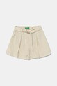 Дитячі лляні шорти United Colors of Benetton casual бежевий 43WBG902G.P.Seasonal
