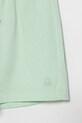 Fete United Colors of Benetton pantaloni scurți din bumbac pentru copii 3BL0G901T.P.Seasonal verde