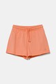 Detské bavlnené šortky United Colors of Benetton bavlna oranžová 3BL0G901T.P.Seasonal