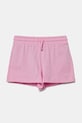 Детские хлопковые шорты United Colors of Benetton casual розовый 3BL0G901T.P.Seasonal