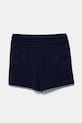 United Colors of Benetton szorty bawełniane dziecięce 3BL0G901T.P.Seasonal granatowy SS25