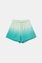 United Colors of Benetton pantaloni scurți din bumbac pentru copii cu modele turcoaz 3NPDC903G.G.Seasonal