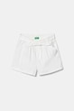 United Colors of Benetton szorty bawełniane dziecięce bawełna biały 47RGG9030.P.Seasonal