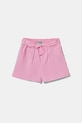United Colors of Benetton pantaloni scurți din bumbac pentru copii casual roz 47RGG9030.P.Seasonal