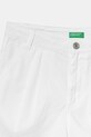 Dievča Detské bavlnené šortky United Colors of Benetton 47RGC903Y.G.Seasonal biela