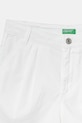 Fete United Colors of Benetton pantaloni scurți din bumbac pentru copii 47RGC903Y.G.Seasonal alb