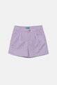 United Colors of Benetton szorty bawełniane dziecięce bawełna fioletowy 47RGC903Y.G.Seasonal