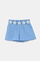 Dječje pamučne kratke hlače United Colors of Benetton Planet friendly plava 47JKG902U.P.Seasonal